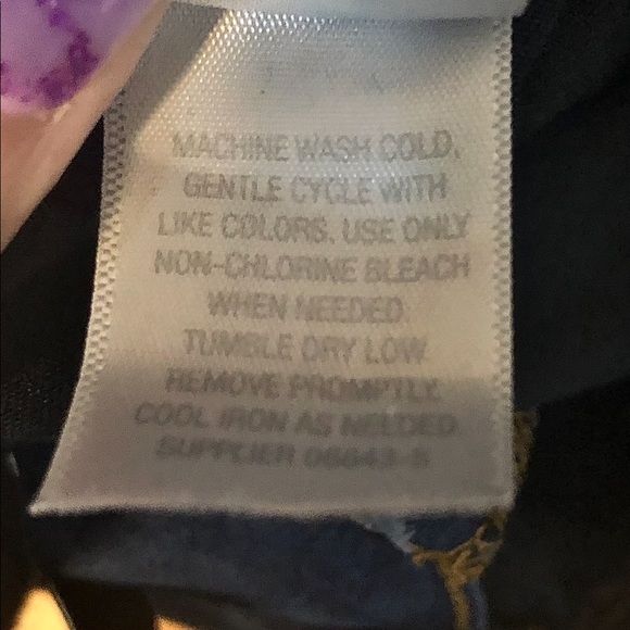 BISOU BISOU | JEANS-INDIGO WASH ZIPPER BACK SKINNY JEANS SZ 10 - Picture 10 of 10